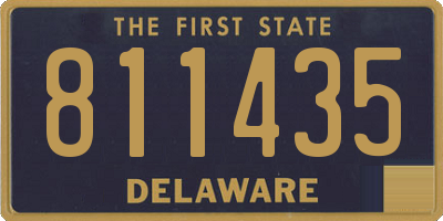 DE license plate 811435
