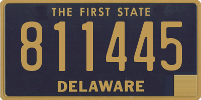 DE license plate 811445