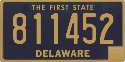 DE license plate 811452