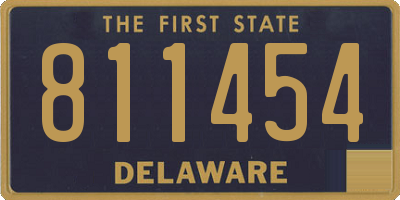 DE license plate 811454