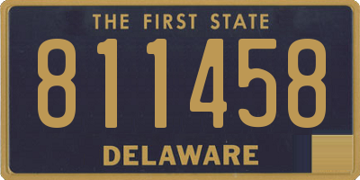 DE license plate 811458