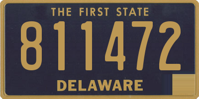 DE license plate 811472