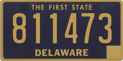 DE license plate 811473