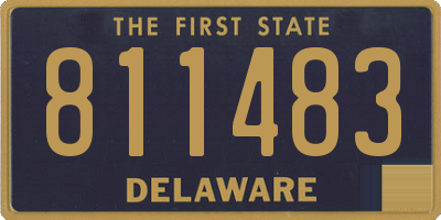 DE license plate 811483