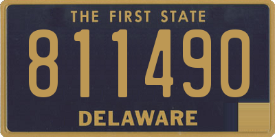 DE license plate 811490
