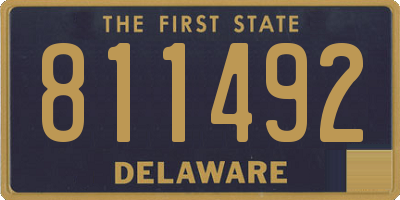 DE license plate 811492