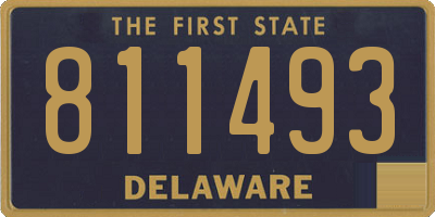 DE license plate 811493