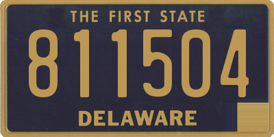 DE license plate 811504