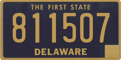 DE license plate 811507