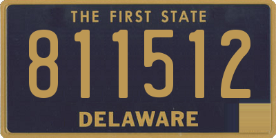 DE license plate 811512
