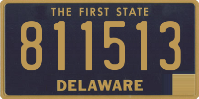 DE license plate 811513