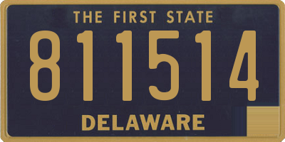 DE license plate 811514