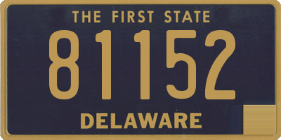 DE license plate 81152