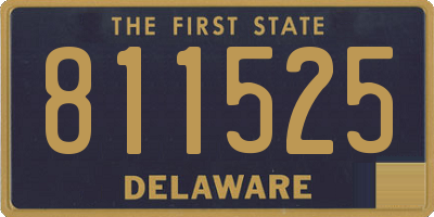 DE license plate 811525