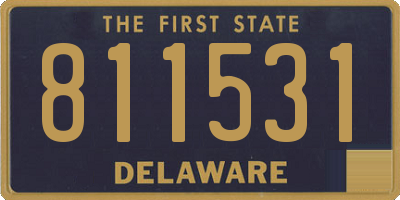 DE license plate 811531