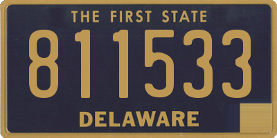DE license plate 811533