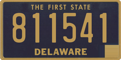 DE license plate 811541