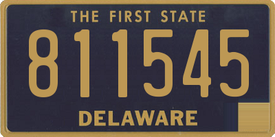 DE license plate 811545