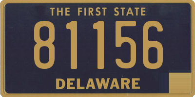 DE license plate 81156