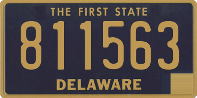 DE license plate 811563