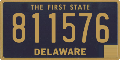 DE license plate 811576