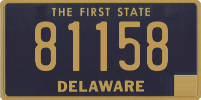 DE license plate 81158