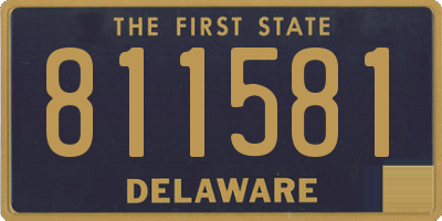DE license plate 811581