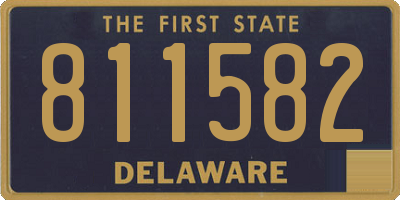 DE license plate 811582
