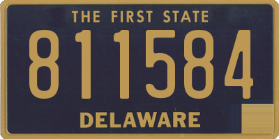 DE license plate 811584
