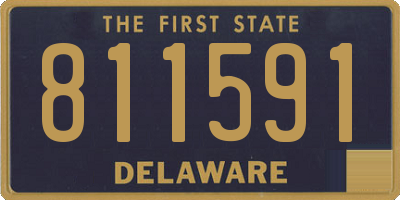 DE license plate 811591