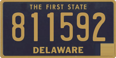 DE license plate 811592