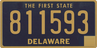 DE license plate 811593
