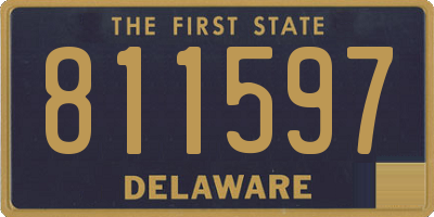 DE license plate 811597