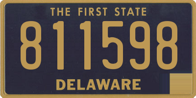 DE license plate 811598