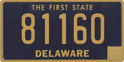 DE license plate 81160