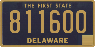 DE license plate 811600