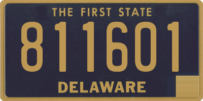 DE license plate 811601