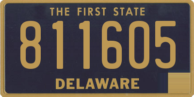 DE license plate 811605