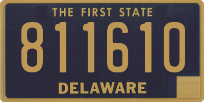 DE license plate 811610