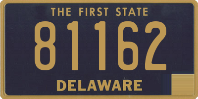 DE license plate 81162