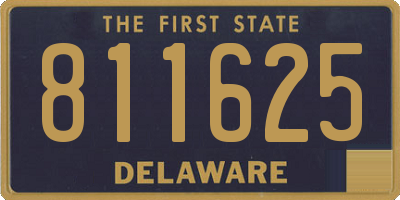 DE license plate 811625