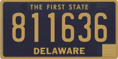DE license plate 811636