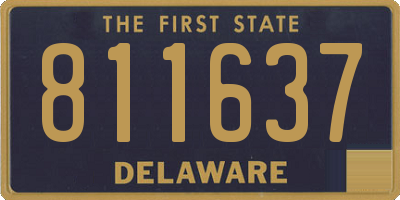DE license plate 811637