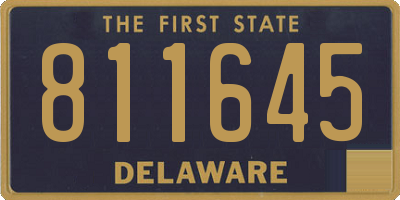 DE license plate 811645