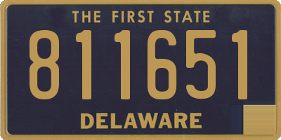 DE license plate 811651