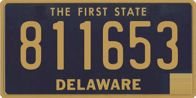 DE license plate 811653