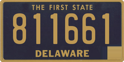 DE license plate 811661