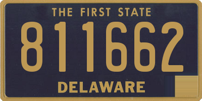 DE license plate 811662