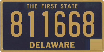 DE license plate 811668