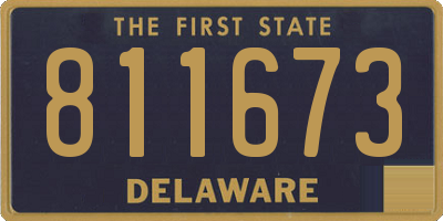 DE license plate 811673